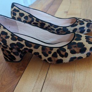 J. Crew Cheetah Block Heels